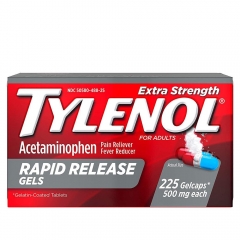  Tylenol Acetaminophen Extra Strength 500mg 225 Gelcaps - Viên uống giảm đau hạ sốt