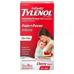 Siro Vị Cherry giảm đau hạ sốt cho trẻ sơ sinh Inffant's Tylenol Pain Fever 30ml