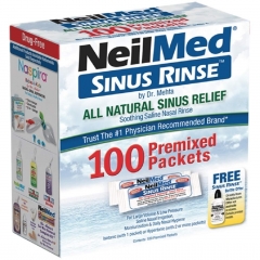 Bộ sản phẩm nước muối rửa mũi Neilmed Sinus Rinse 100 gói