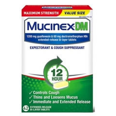 Mucinex DM Maximum Strength 42 viên - Hỗ trợ giảm nhanh ho và long đờm
