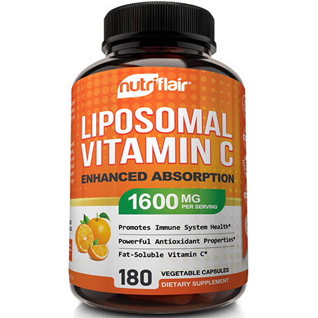 NutriFlair Bổ Sung Liposomal Vitamin C 1600mg 180 viên.