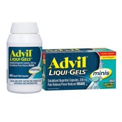 Advil Liqui-Gels Mini 200mg 160 viên - Viên uống giảm đau hạ sốt.