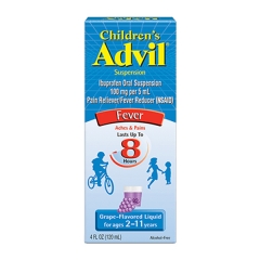 Children's Advil Suspension Grape Flavor 120ml : Siro Vị Nho Hạ Sốt Giảm Đâu Cho Trẻ 2-11 Tuổi.