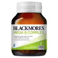 Blackmores Viên Uống Bổ Sung Vitamin B Tổng Hợp Mega B Complex 75 Viên