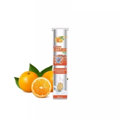Viên sủi cam Multi Vitamin FRUITS bổ sung vitamin C B PP khoáng chất tăng đề kháng tăng sức khỏe - Hộp 20 viên