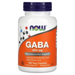 Now Food GaBa 500mg – Viên uống bổ sung vitamin giúp tăng cường hệ chức năng thần kinh, 100 viên