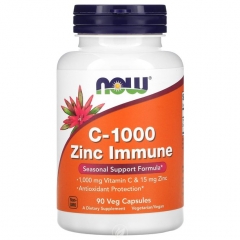 Viên Uống Now C-1000 Zinc Immune 90 viên - Tăng Cường Miễn Dịch. 
