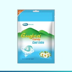 Kẹo thảo dược Eugica Candy Cool Extra Cực the mát - Túi zip 15 viên