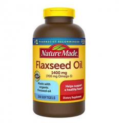Nature Made Flaxseed Oil Omega 3 6 9 - Dầu hạt Lanh hỗ trợ tim mạch, trí não 300 viên.