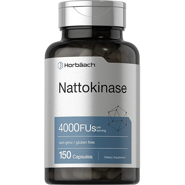 Horbaach Nattokinase 4000 Fus 150 viên - Viên uống hỗ trợ tuần hoàn tim mạch và ngăn ngừa đột quỵ