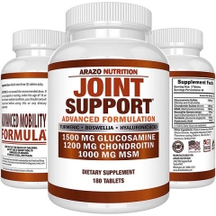 Arazo Nutrition Joint Support Glucosamine Chondroitin MSM 180 Viên - Hỗ Trợ Sức Khỏe Xương Khớp.