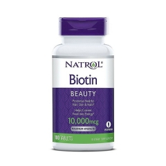Viên uống ngăn rụng tóc, mọc tóc Biotin 10.000mcg Natrol