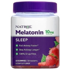 Natrol Gummies Melatonin 10mg 60 Viên -Kẹo dẻo giúp ngủ ngon.