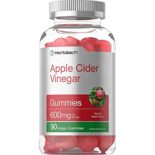 Horbaach Apple Cider Vinegar 600mg 90 viên -  Kẹo Dẻo Giấm Táo Kiểm Soát Cân Nặng Hiệu Quả.