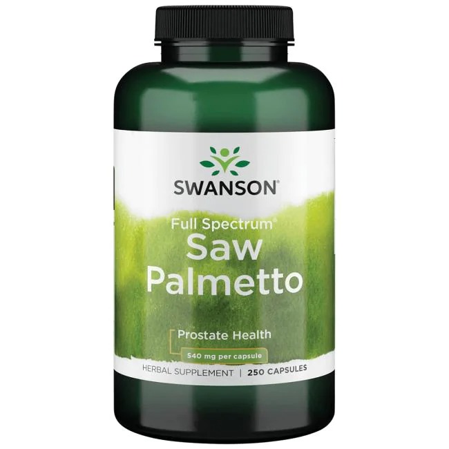 Swanson Saw Palmetto, 540mg – Viên hỗ trợ điều trị bệnh tuyến tiền liệt và đường tiết niệu hiệu quả, 250 viên