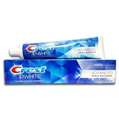 Kem đánh răng Mỹ Crest 3D White Radiant Mint 158g - Làm trắng răng, hương bạc hà thơm mát