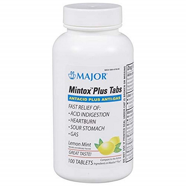 Major Pharmaceuticals Mintox Plus 100 Viên - Viên Uống Hỗ Trợ Tiêu Hóa Hiệu Quả