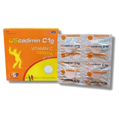Viên Sủi Bổ Sung Vitamin C Uscadimin C1g Vitamin C 1000mg Vỉ 4 Viên