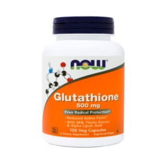 Glutathione Now 500 Mg Viên Uống Hỗ Trợ Trắng Da 60 viên