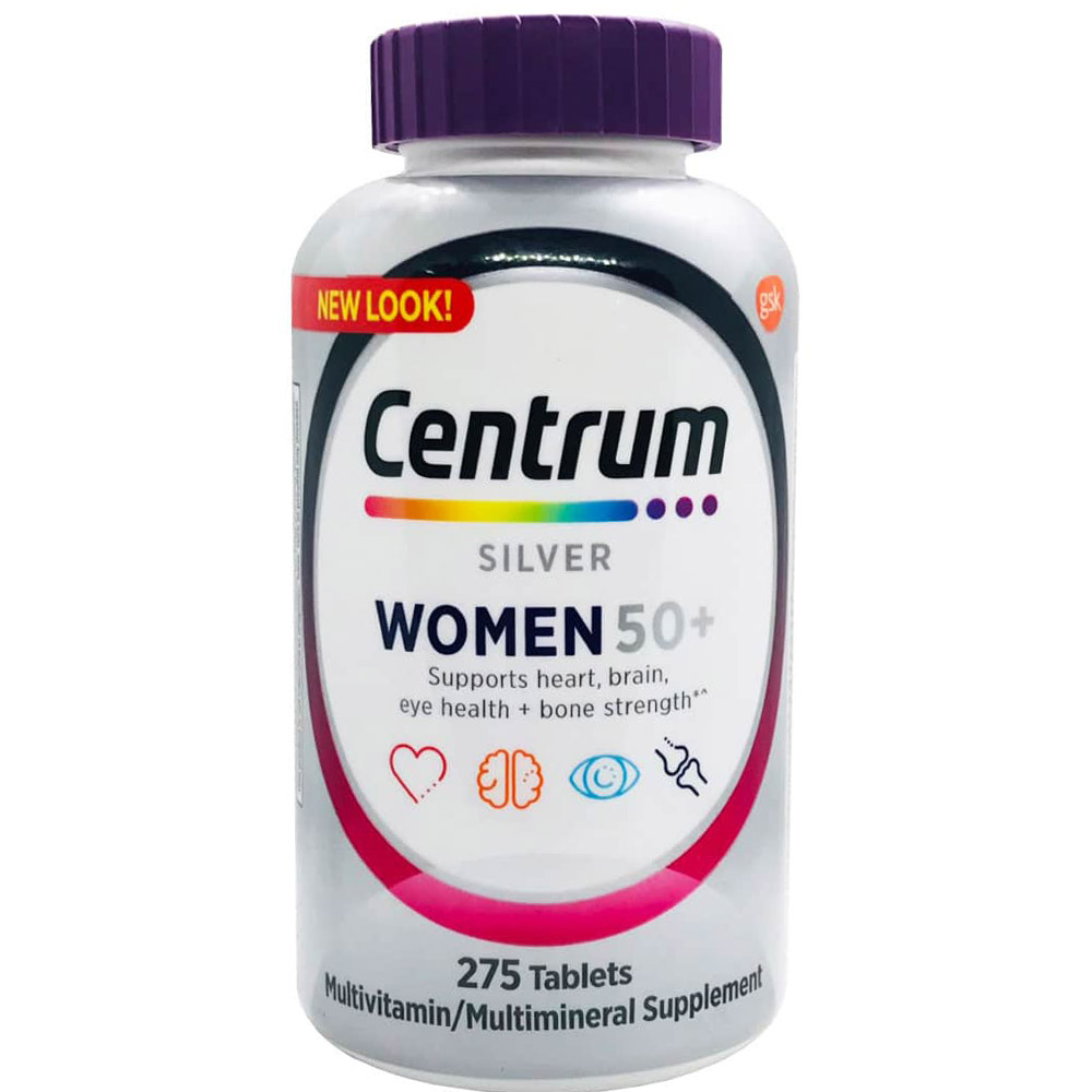 Centrum Silver Women 50+ 275 Viên - Viên Uống Bổ Sung Vitamin Khoáng Chất Dành Cho Nữ Trên 50 Tuổi