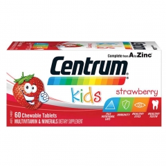 Centrum Viên Uống Bổ Sung Vitamin Tổng Hợp Cho Trẻ Em Kids Strawberry 60 Viên