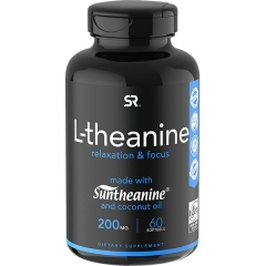 Sports Research Suntheanine® L-Theanine 200mg 60 Liquid - Viên uống giảm stress và ổn định giấc ngủ