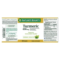 Viên Uống Tinh Chất Nghệ Nature's Bounty Turmeric Curcumin 60 viên Của Mỹ