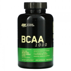 Optimum Nutrition BCAA 1000 Caps 200 viên - Viên uống phục hồi và tăng cường cơ bắp.