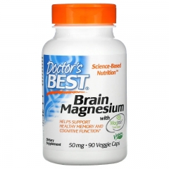 Doctor's Best Brain Magnesium with Magtein 50mg - Viên uống bổ sung Magie cho não, tăng cường trí nhớ và sự tập trung 90 viên