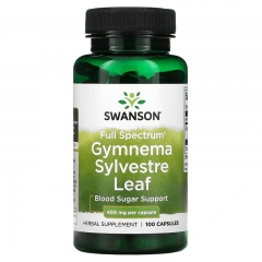 Viên Uống Hỗ Trợ Đường Huyết Swanson Gymnema Sylvestre Leaf 400mg 100 Viên Của Mỹ