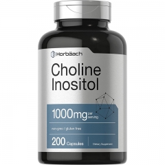 Horbaach Choline Inositol 1000 mg 200 viên - Viên uống hỗ trợ trí não và tăng cường miễn dịch
