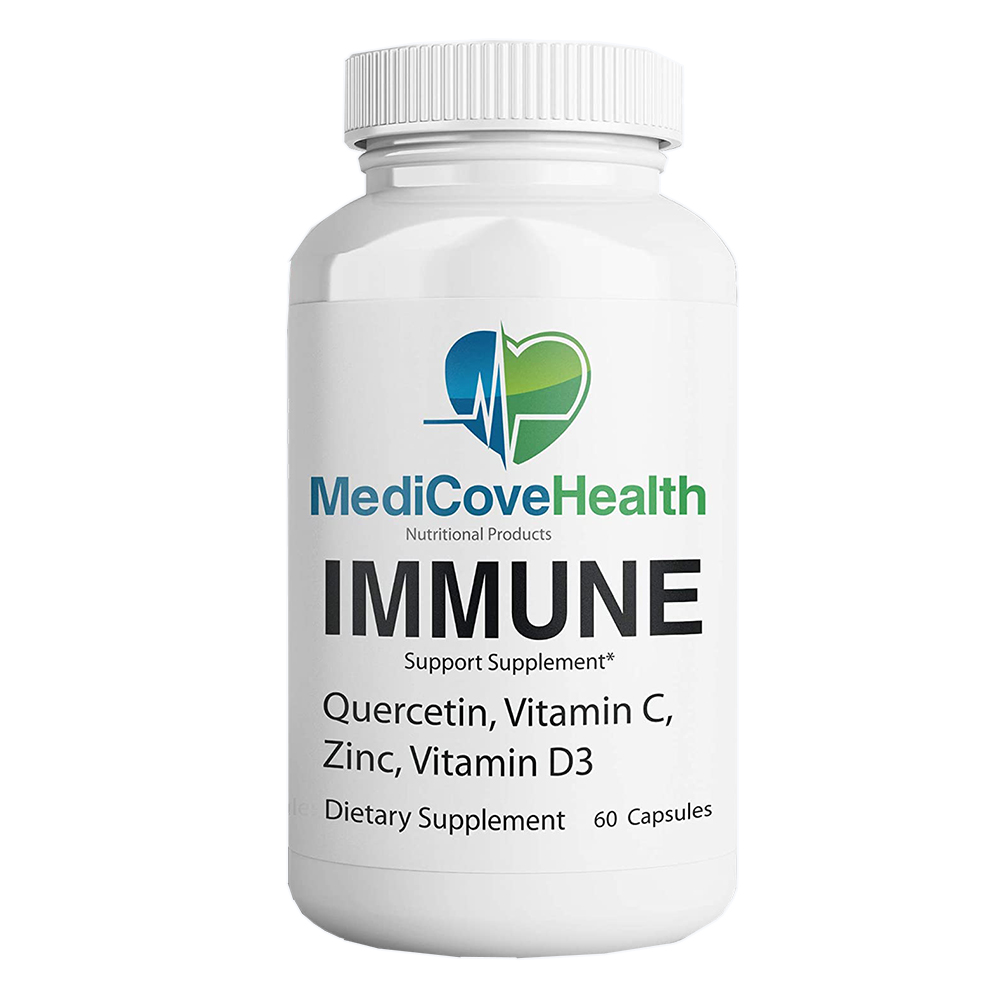 Viên uống tăng cường hệ miễn dịch sức đề kháng Immune Support Supplement Quercetin, Vitamin C, Zinc, Vitamin D3 60 viên.