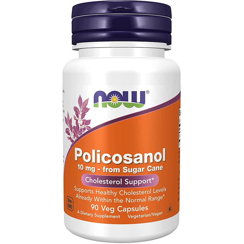 Viên uống hỗ trợ sức khỏe tim mạch Now food Policosanol 10mg 90 viên