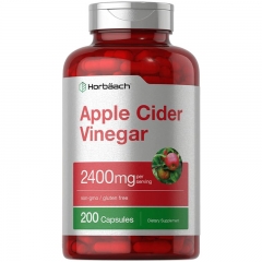 Horbaach Apple Cider Vinegar 2400mg 200 viên - Thực phẩm chức năng Viên giấm táo hữu cơ.
