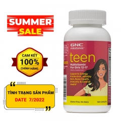 GNC Milestones Teen Multivitamin For Girls - Viên uống bổ sung Vitamin tổng hợp cho bé giá từ 12 -17 tuổi 120 viên