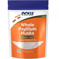 Bột Vỏ Hạt Mã Đề Now Foods, Whole Psyllium Husks 454g