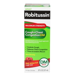 Siro giảm ho, đau ngực Robitussin Cough+Chest Congestion DM MAX 237ml