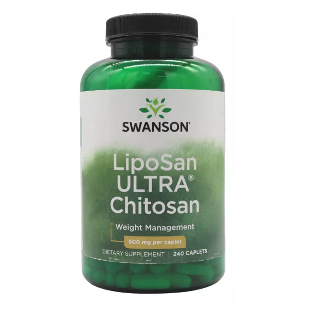 Swanson Liposan Ultra Chitosan - Viên uống giảm cân và hạ cholesterol trong máu,500mg  240 viên