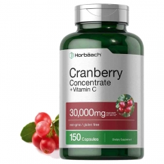 Viên Uống Hỗ Trợ Cải Thiện Sức Khỏe Đường Tiết Niệu Horbaach Cranberry Concentrate + Vitamin C 150 Viên