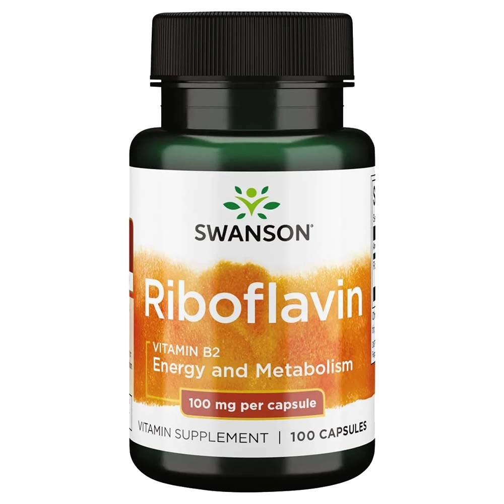 Viên Uống Bổ Sung Vitamin B2 Swanson Riboflavin 100 Viên Từ Mỹ