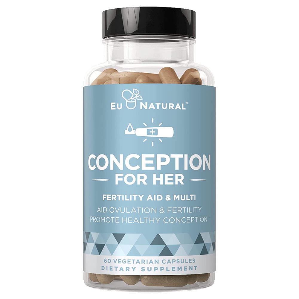 Viên uống hỗ trợ sức khỏe sinh sản nữ giới EU Natural Conception Inositol & Vitex 60 viên của Mỹ