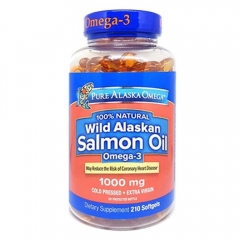 Pure Alaska Omega Dầu Cá Hồi Wild Alaskan Salmon Oil 1000mg 210 Viên