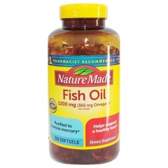 Viên uống bảo vệ tim mạch của Mỹ Nature Made Fish Oil 1200mg Omega 3 300 viên