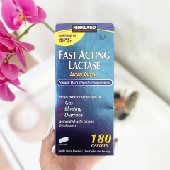 Viên Uống Hỗ Trợ Hệ Tiêu Hóa Kirkland Fast Acting Lactase 180 Viên Của Mỹ