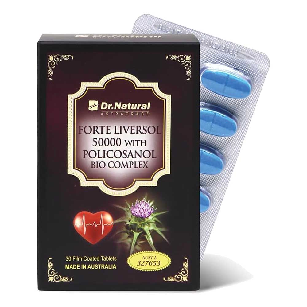 Viên Uống Bổ Gan Dr. Natural Forte Liversol 50000 With Policosanol Bio Complex
