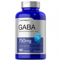 Viên uống giảm căng thẳng thần kinh Horbaach GABA 750mg 180 viên từ Mỹ