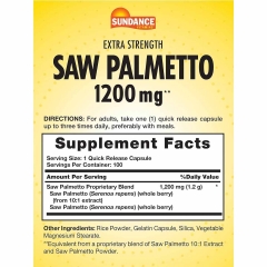 Viên Uống Hỗ Trợ Tuyến Tiền Liệt Khỏe Và Đường Tiết Niệu Sundance Vitamins Saw Palmetto 1200mg 100 Viên