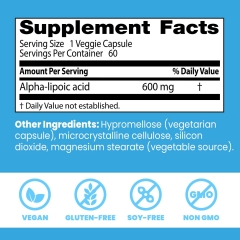 Viên Uống Chống Lão Hóa Doctor’s Best Alpha Lipoic Acid 600mg 60 Viên.