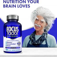 Viên Uống Bổ Não, Tăng Cường Trí Nhớ Focus Factor Dietary Supplement 180 Viên