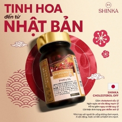 Viên Uống Hỗ Trợ Giảm Mỡ Máu Shinka Cholesterol Off 60 Viên Từ Nhật Bản